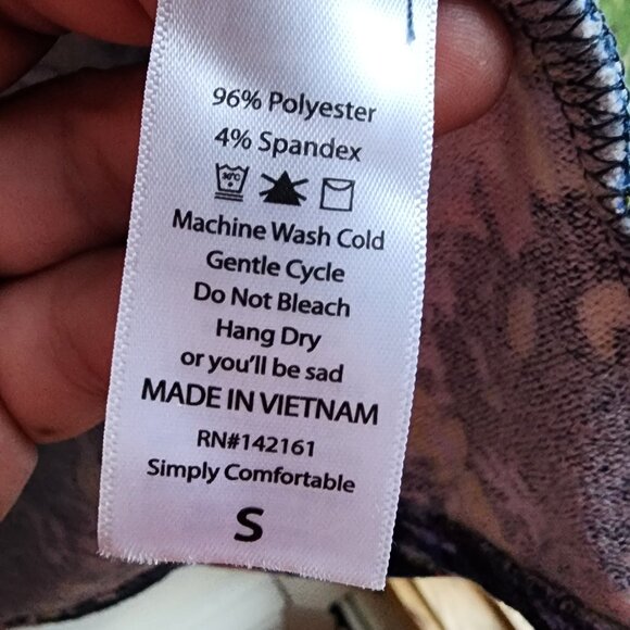 LuLaRoe Floral Long Open Cardigan Jersey Size Small - Picture 8 of 14